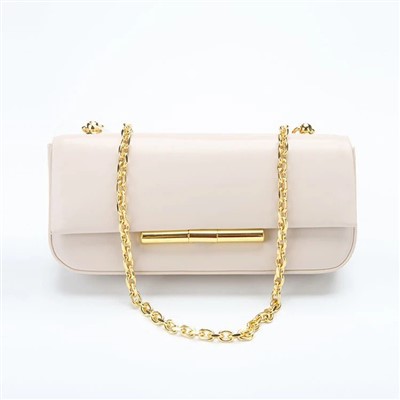 กระเป๋าทรงบาแก็ตต์สายโซ่ผู้หญิง